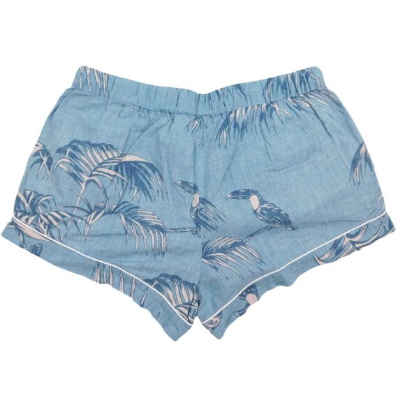 Desmond & Dempsey Cotton Voile Pajama Shorts – Size S – Tropical Toucan Print - Picture 5 of 9
